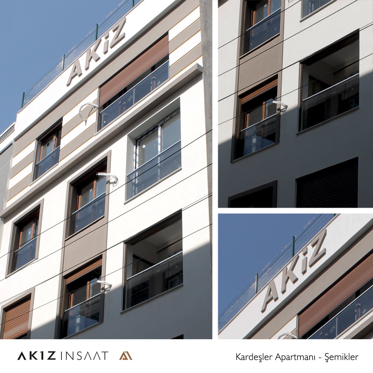 Kentsel Dönüşüm Projelerimizde arsa sahiplerinin isimlerini proje adları ile ölümsüzleştirdik. "Kardeşler Apartmanı, Şemikler" #akizinşaat