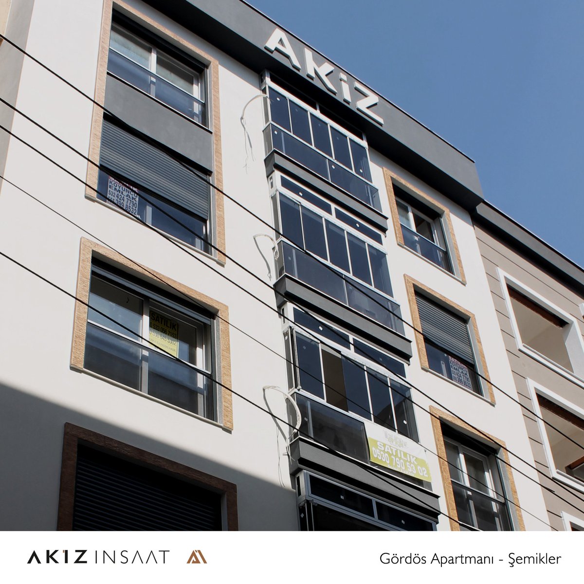 Kentsel Dönüşüm Projelerimizde arsa sahiplerinin isimlerini proje adları ile ölümsüzleştirdik. "Gördös Apartmanı, Şemikler" #akizinşaat