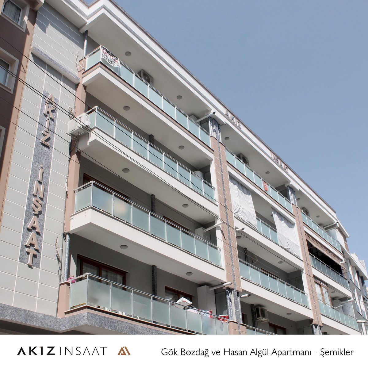 Kentsel Dönüşüm Projelerimizde arsa sahiplerinin isimlerini proje adları ile ölümsüzleştirdik. Gök Bozdağ ve Hasan Algül Apartmanı, Şemikler