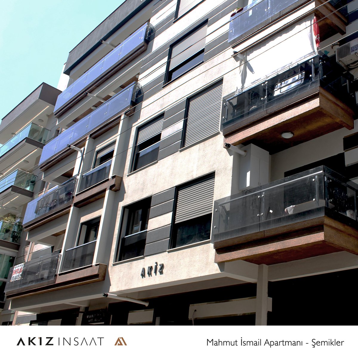 Kentsel Dönüşüm Projelerimizde arsa sahiplerinin isimlerini proje adları ile ölümsüzleştirdik. Mahmut İsmail Apartmanı, Şemikler #akizinşaat