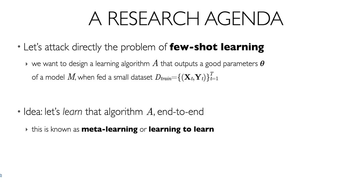 RahelJhirad's tweet photo. #CVPR2017 #CVPR17 Optimization as a Model for FewShot Learning @hugo_larochelle paper https://t.co/GKkxjrLjnP slides https://t.co/NDQEyqGEMM https://t.co/EpXVvUD90M