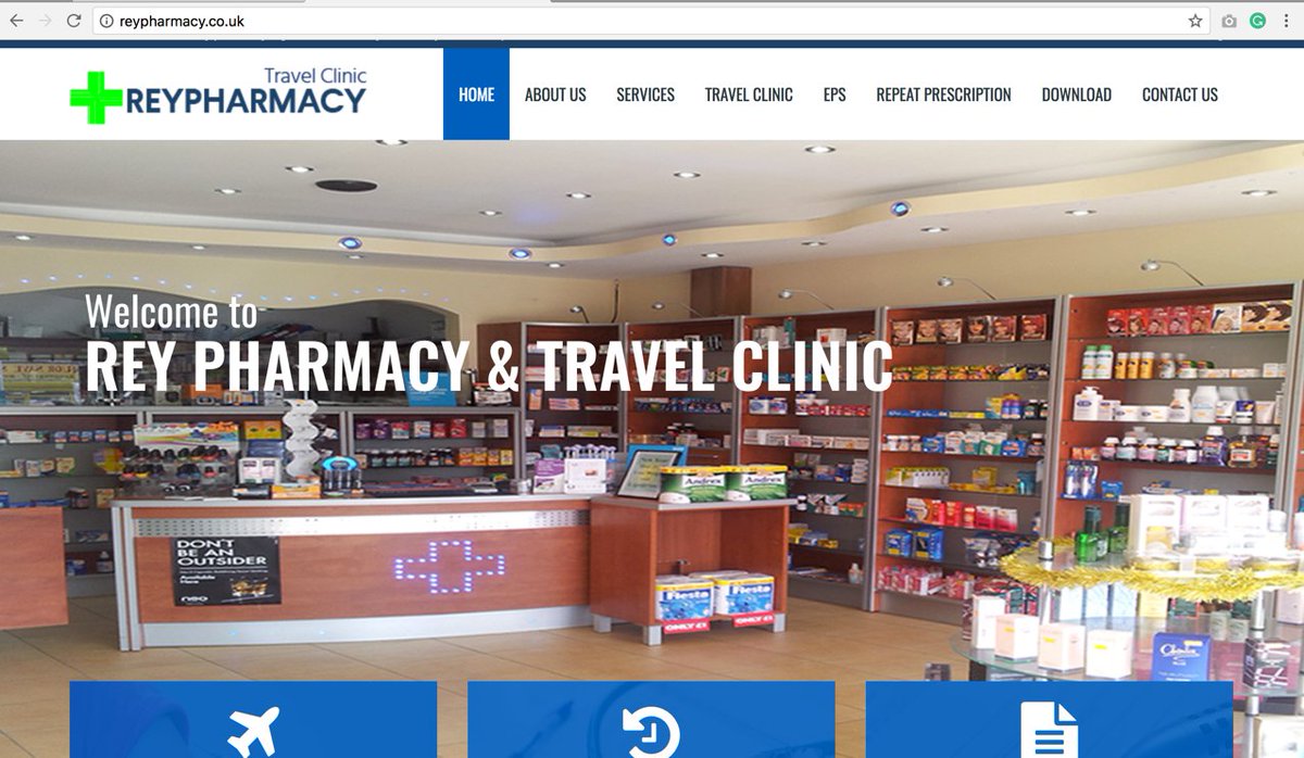 techdevelopers1's tweet image. We have completed another stylish pharmacy website reypharmacy.co.uk . If you would like a website like this please contact us.