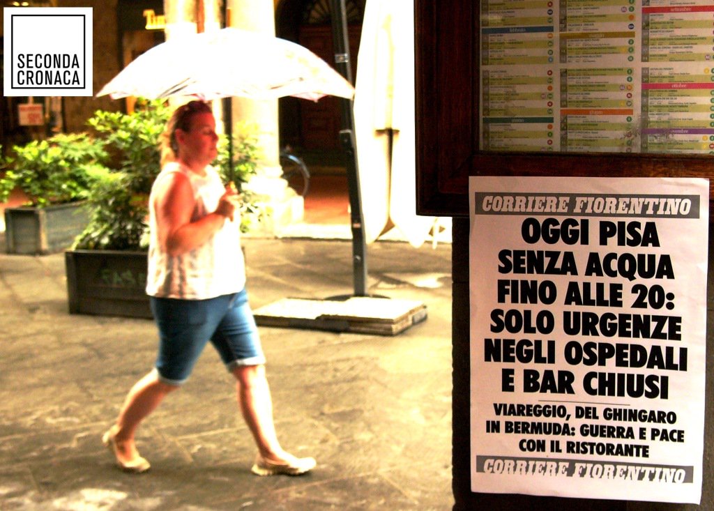 Nel giorno dell'interruzione idrica a Pisa è finita la siccità.