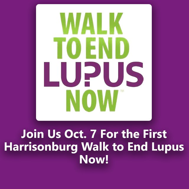 Register now for the Harrisonburg Walk to End Lupus Now! It's 2 months away and we'd love to see you there! ow.ly/fbQV30ehDTP