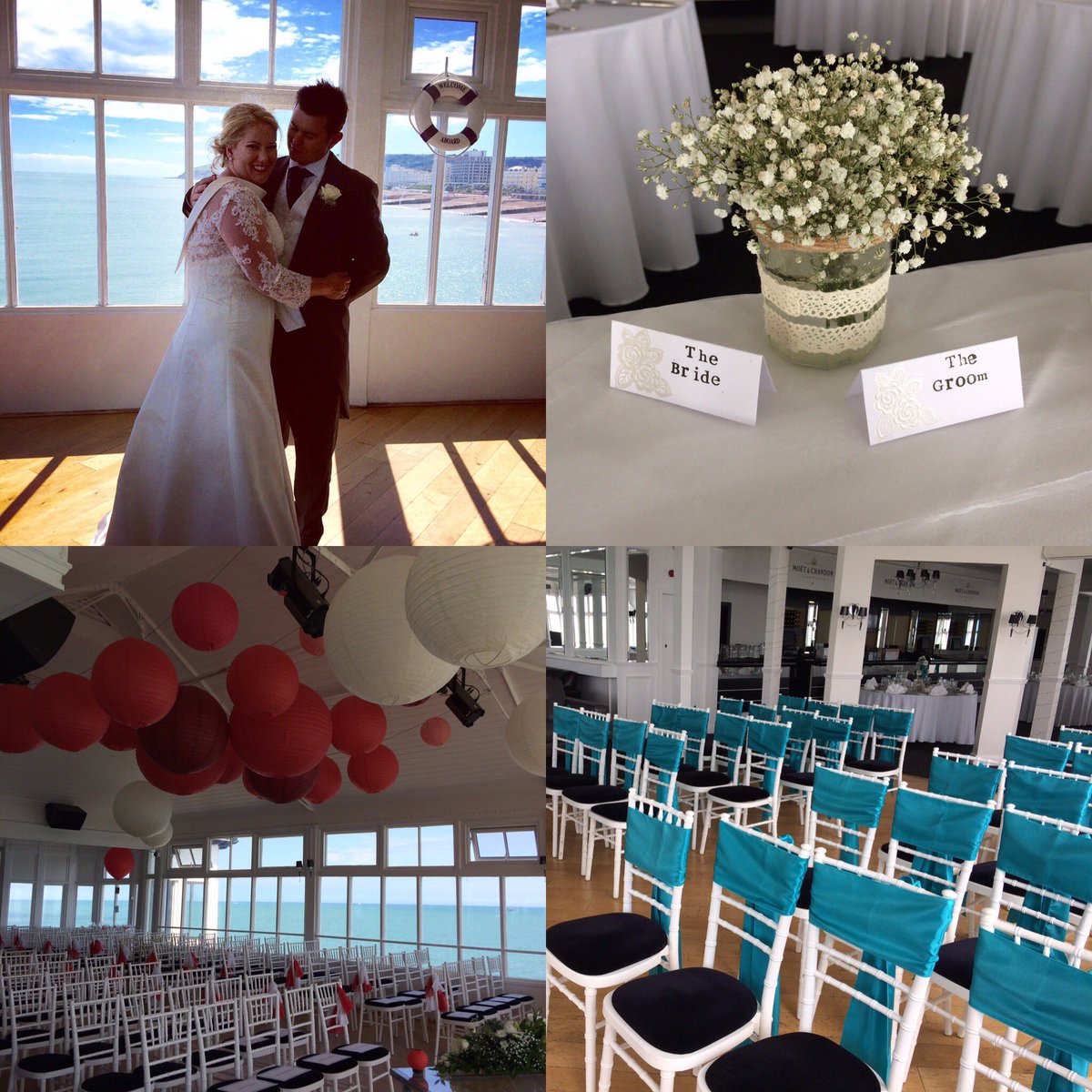 Our #wedding #showcase is this weekend come and have a chat with our Wedding planner #oceansuiteeb #seaside #bride #groom #eastbourne #pier