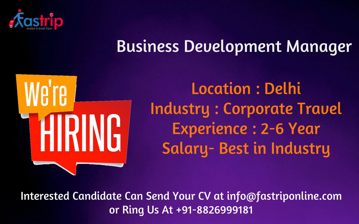 FastripIndia's tweet photo. Apply Soon ! https://t.co/gUyuPdG6UG