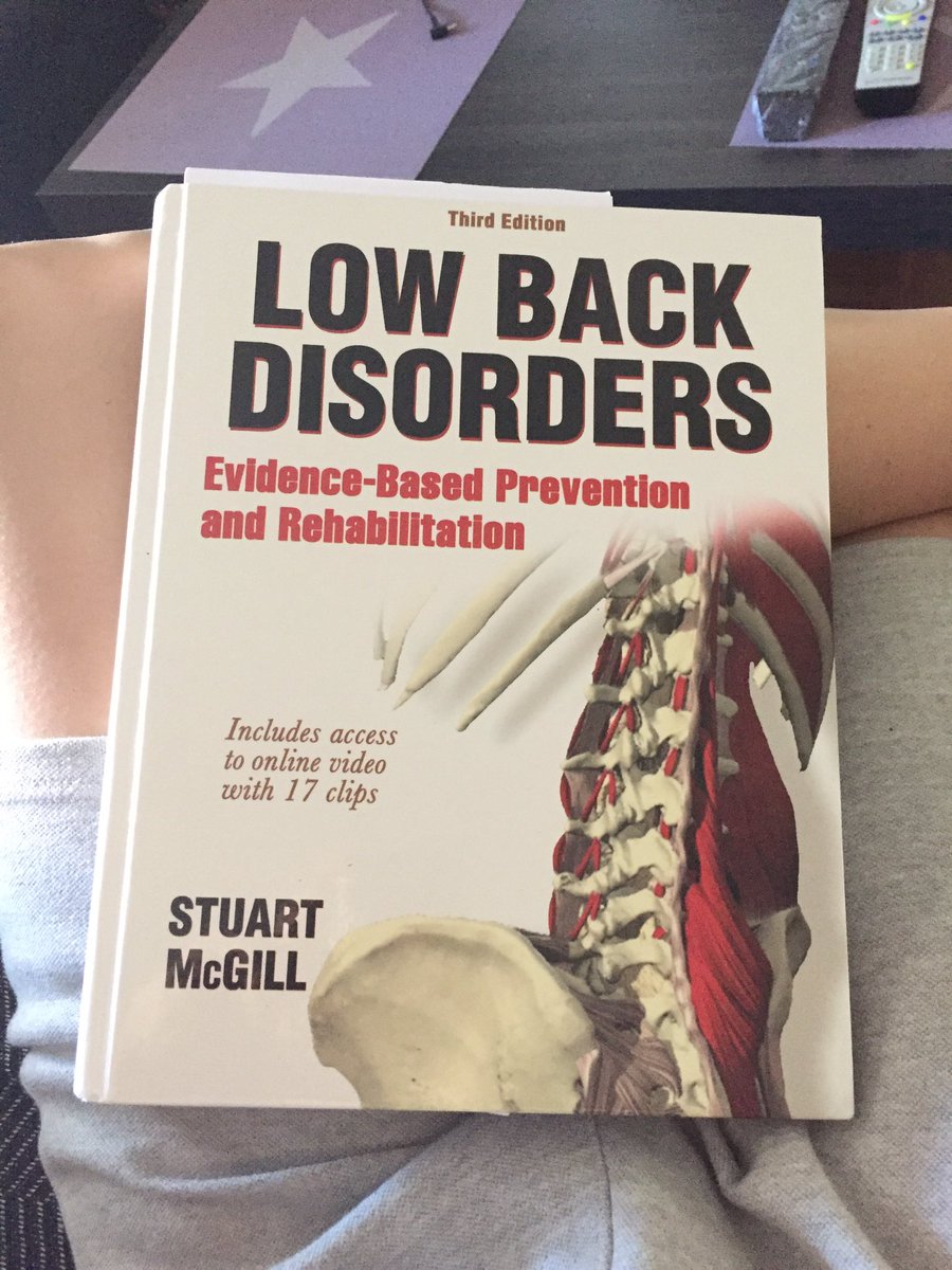 Davis_RSF's tweet photo. Haciendo un pequeño repaso a un gran libro de @drstuartmcgill 🔝. #lowbackpain #lowbackdisorders https://t.co/bYyN8m79x0