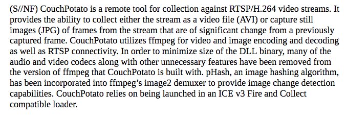 wikileaks's tweet image. RELEASE: CIA system for intercepting video chat and security camera streams. Uses CIA "Fire and Collect" framework. wikileaks.org/vault7/documen…