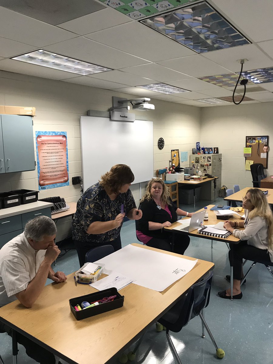 MathemagicianMC's tweet photo. @TEWMSPrincipal #PascoMath teachers dive into Core Action 1. #MathShifts #FocusCoherenceRigor #PascoProud https://t.co/rTMAz3BCaM
