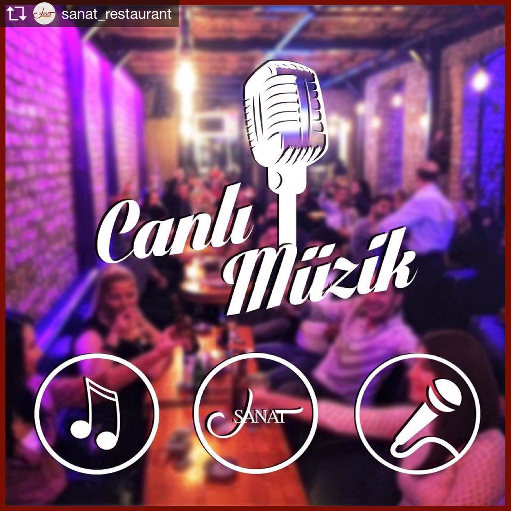 sanatrestaurant's tweet photo. Sanat'ın her köşesinde Canlı Müzik rüzgarları esiyor...
#canlımüzik #konser #beyoğlundasanatvar #sanatrestaurant https://t.co/xLb6Uj3DZs