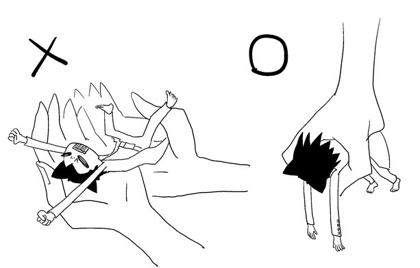 もしかしたら、私の他にも寂しいから葉柱連れてこうかなと思っている方がいらっしゃるかもしれないので、正しい葉柱の持ち方を。初心者は左図のように持ちがちです。メッチャ暴れます。ダメ。正しくは右。なにかをあきらめたかのように大人しくなる。 