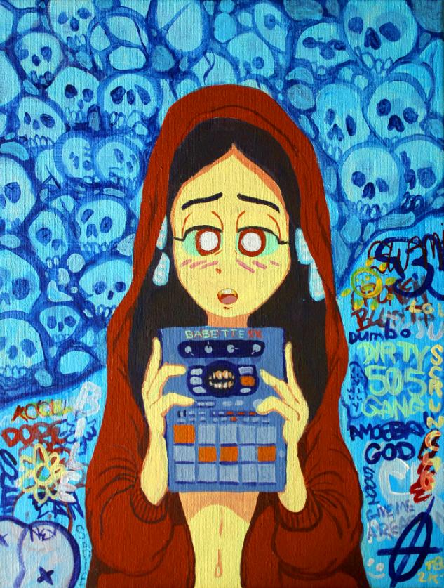 brkn_wonderswan's tweet photo. i did it i finished another painting #DIRTY505GANG more coming soon? idk also ive been streaming these painting sessions over facebook. https://t.co/8RaKtnGmm8