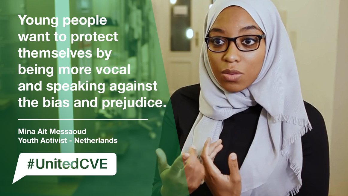 UnitedCVE's tweet image. Hear from Mina &amp;amp; other young #PVE activists from Western Europe: bit.ly/2fuMgi1 #YouthDay #UnitedCVE #youth4peace