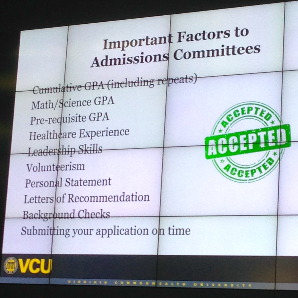 VCU_Advising's tweet photo. Missed our Pre-Health Overview @ #VCUNSO? Find more info here https://t.co/E33DBxPgtV #nursing #dentalhygiene #clinicallab #radiationscience https://t.co/BhZun1GgjG