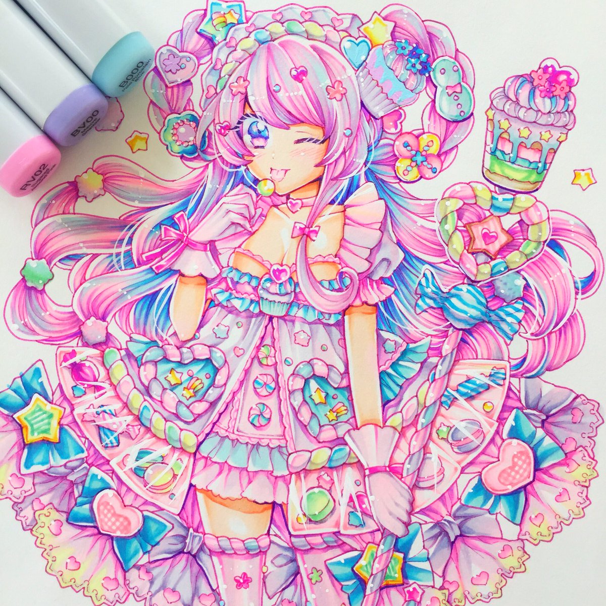 猫扮装 4 29 5 5個展in原宿 キャンディ ボンボン お菓子の国のお姫様 コピック アナログ絵 猫扮装 4 29 5 5個展in原宿 キャンディ ボンボン お菓子の国のお姫様 コピック アナログ絵