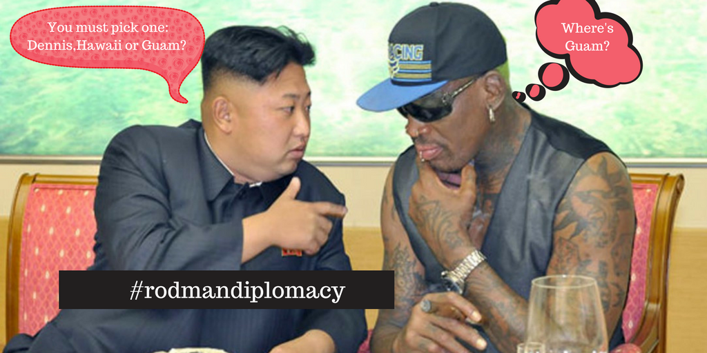 UWillFeelBetter's tweet photo. Unfortunately, this is our most effective diplomat. #rodmandiplomacy https://t.co/ICz4zNHPhG