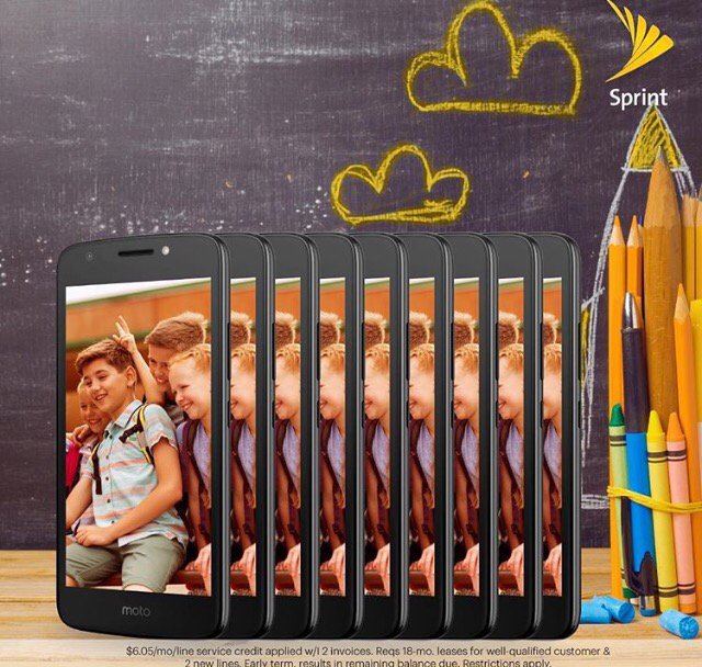 Start the school year off right! Up to 10 free Moto e4 when your purchase a smart phone! 📱✏️✂️📖