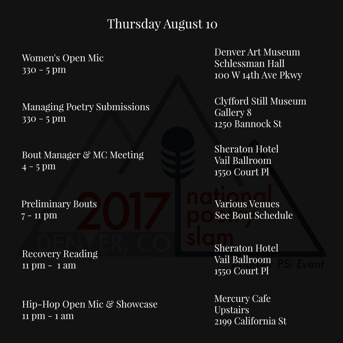 NationalSlam's tweet photo. On the schedule tonight. Guide: https://t.co/2dLYnNQoto
Only 2 days 2 #npsfinals. Get your tix: https://t.co/mJkT7xupmR. https://t.co/fV5huccrFz