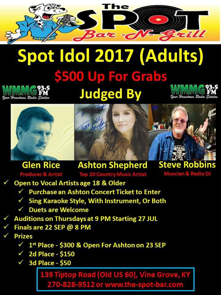 Open to Adults who purchase a concert ticket for the 23 SEP full band concert by @AshtonCountry1 $500 is up for grabs. #auditions  TONIGHT