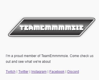 Emmmmsie's tweet photo. WOW @Oblivion_TeEm showing that #TeamEmmmmsie support on his twitch!!
Thank you man!

How are you only got 22 followers? Can we change this? https://t.co/Chwzc0BdKE