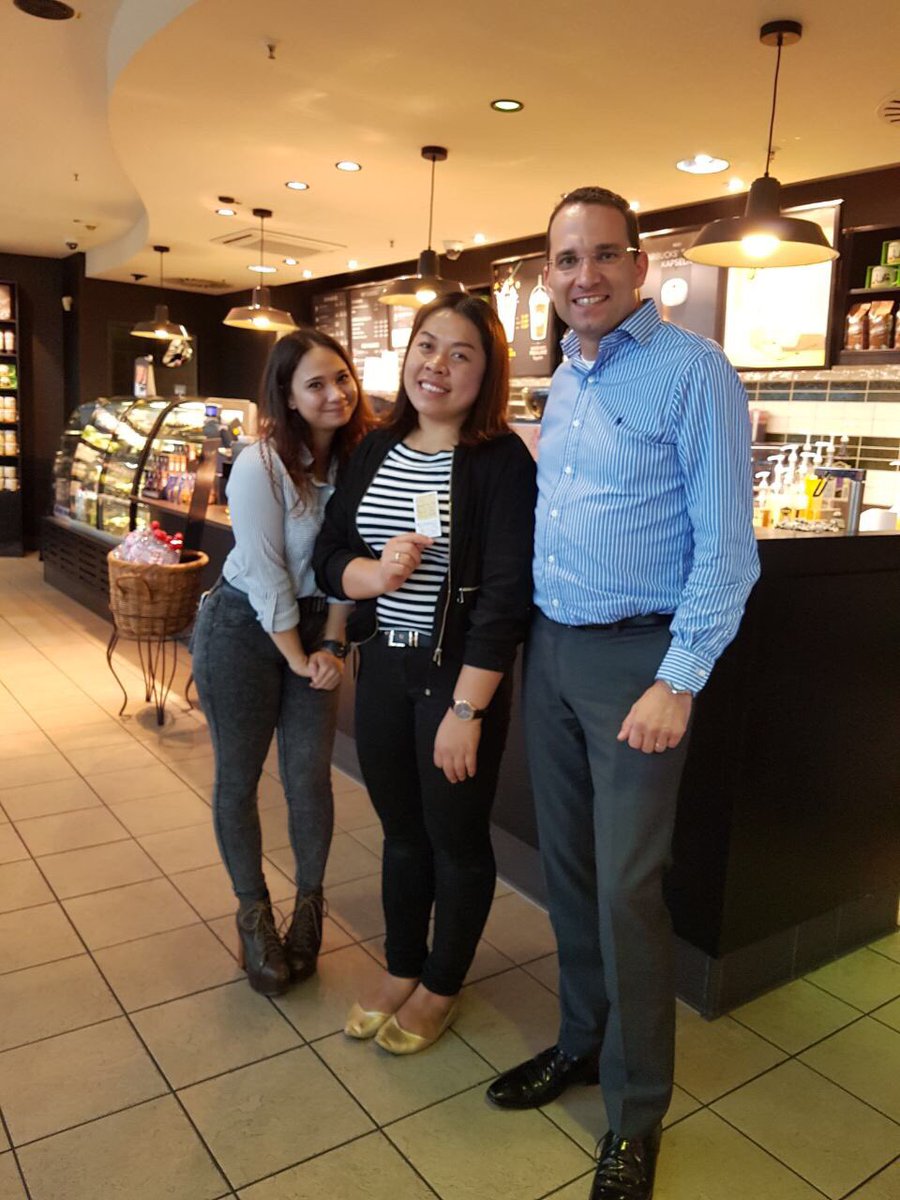 JoergDaub's tweet photo. Check ourt this great coffee tasting from supervisor Joy. Another very passionate partner in our #SSP store @Airport_FRA T2 #tobeapartner https://t.co/7p6PQl5BLa