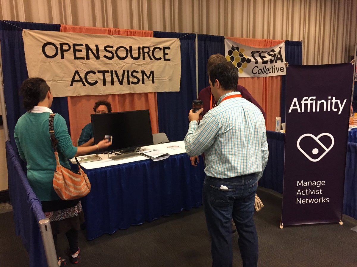 OpenActivism's tweet photo. Hello World! We are at @Netroots_Nation #nn17 showing off https://t.co/bRusUrprEg and talking about technology that reflects our values. 🌧🌱 https://t.co/bGVgABApPq