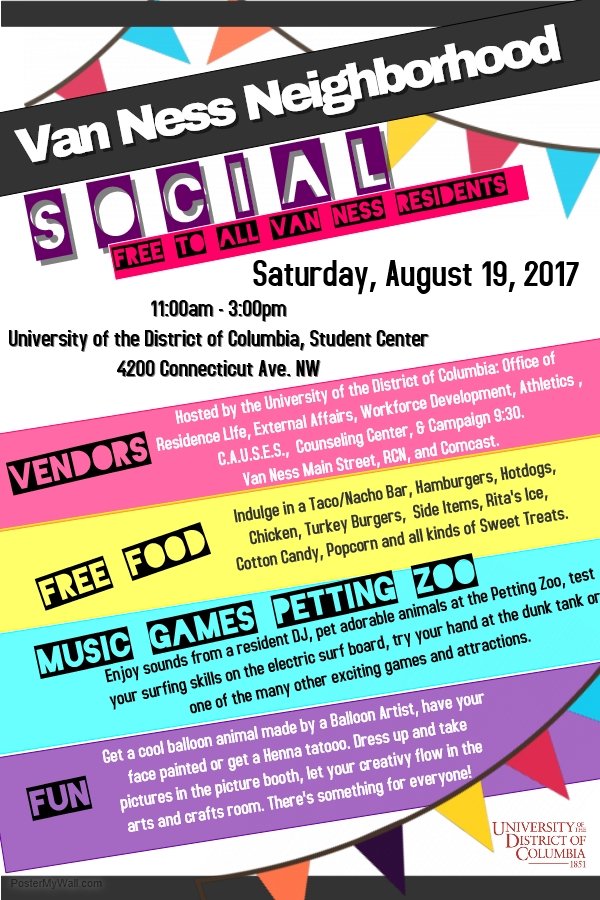 VanNessMainSt's tweet photo. SAVE THE DATE!! @udc_edu  #VNFun https://t.co/AfEWomkQyj