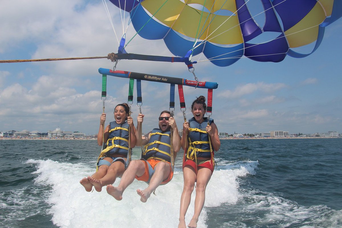 SQLStephP's tweet image. Some of the @PragmaticWorks team last Friday parasailing! @SQLRave