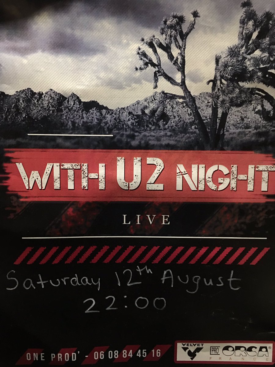 MGAmiens's tweet photo. Ne manquez pas ce samedi , à partir de 22h , Le concert de With U2 Night au My Goodness #MGamiens #Amiens https://t.co/ekQ0wPCTVS