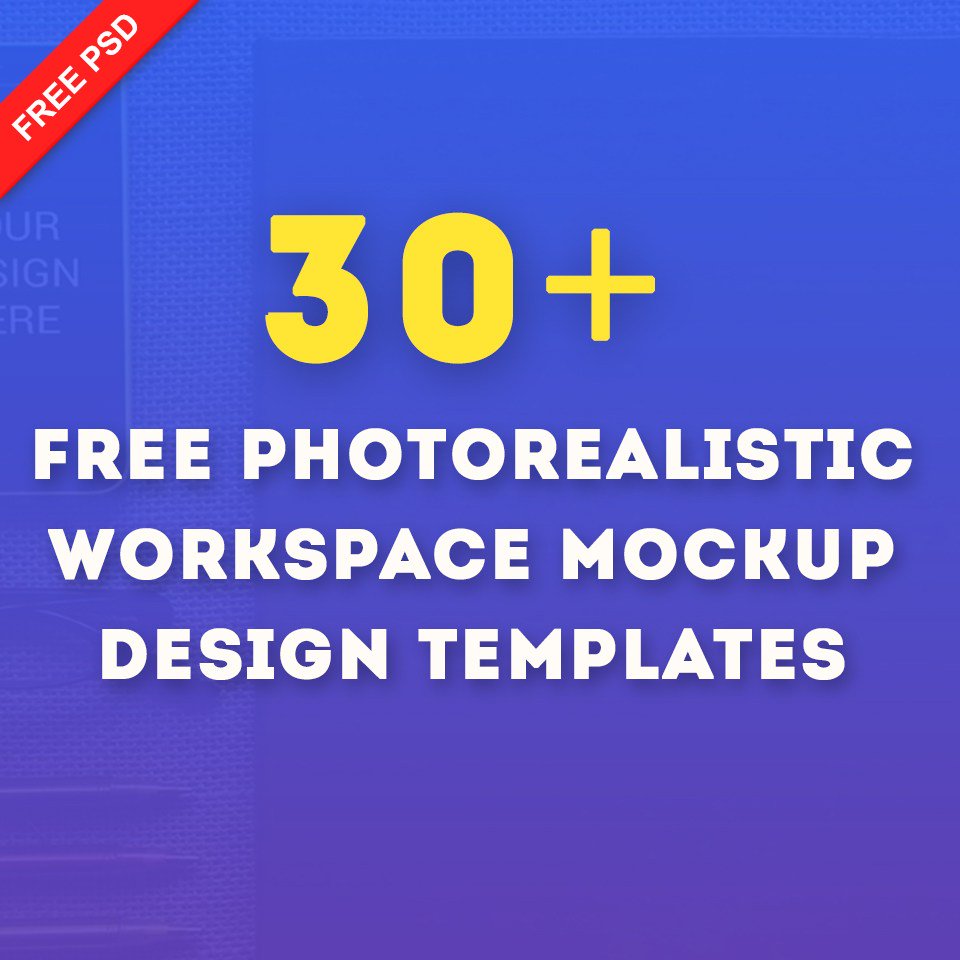 freepsdhtml's tweet photo. 30+ Free Photorealistic Workspace Mockup Design Templates https://t.co/T8nOJOk4gu https://t.co/9BdfMEMwzJ