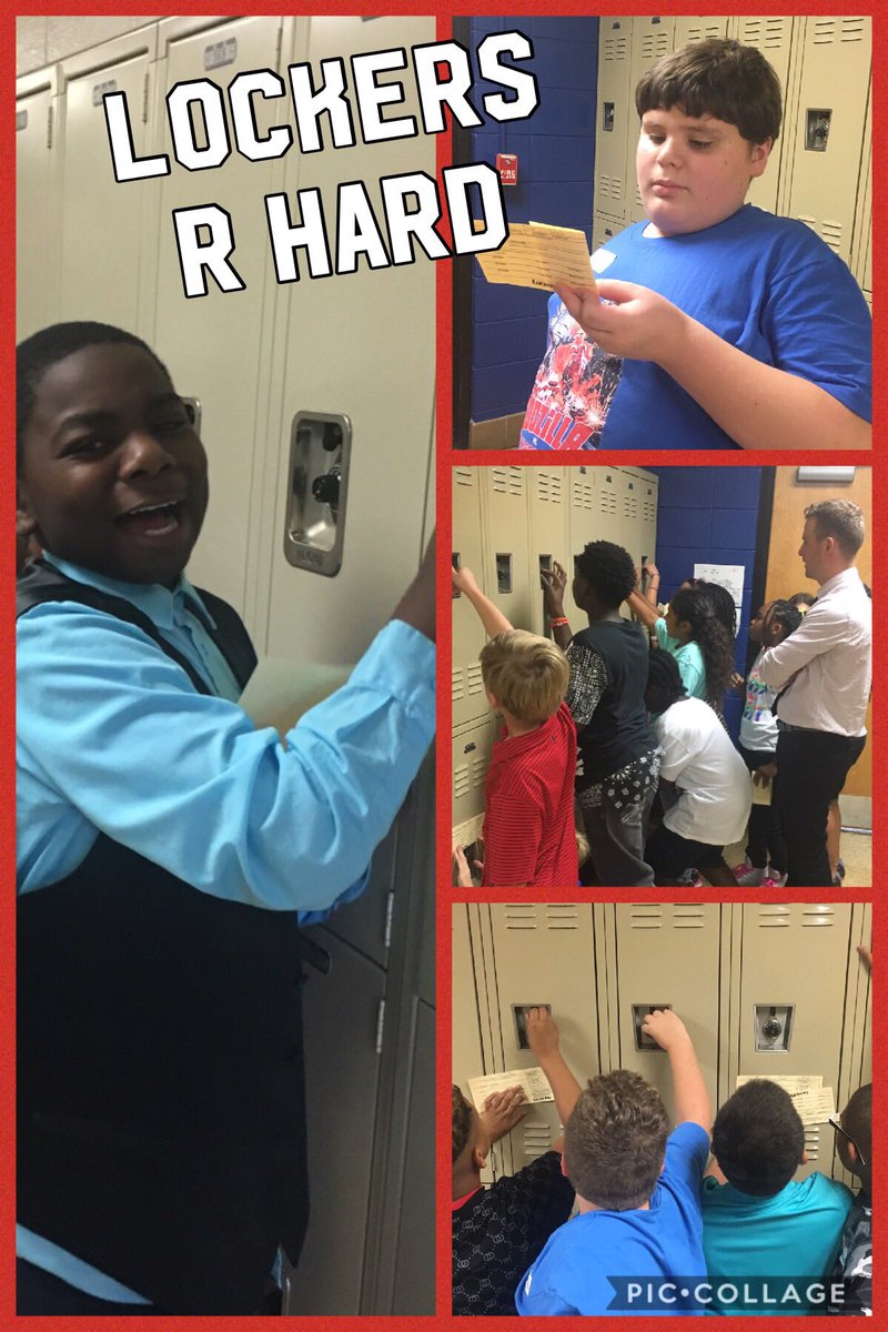 k_o_edwards's tweet image. Lots of &quot;firsts&quot; for HMS 5th graders! #lockerprobs #FCSLearn