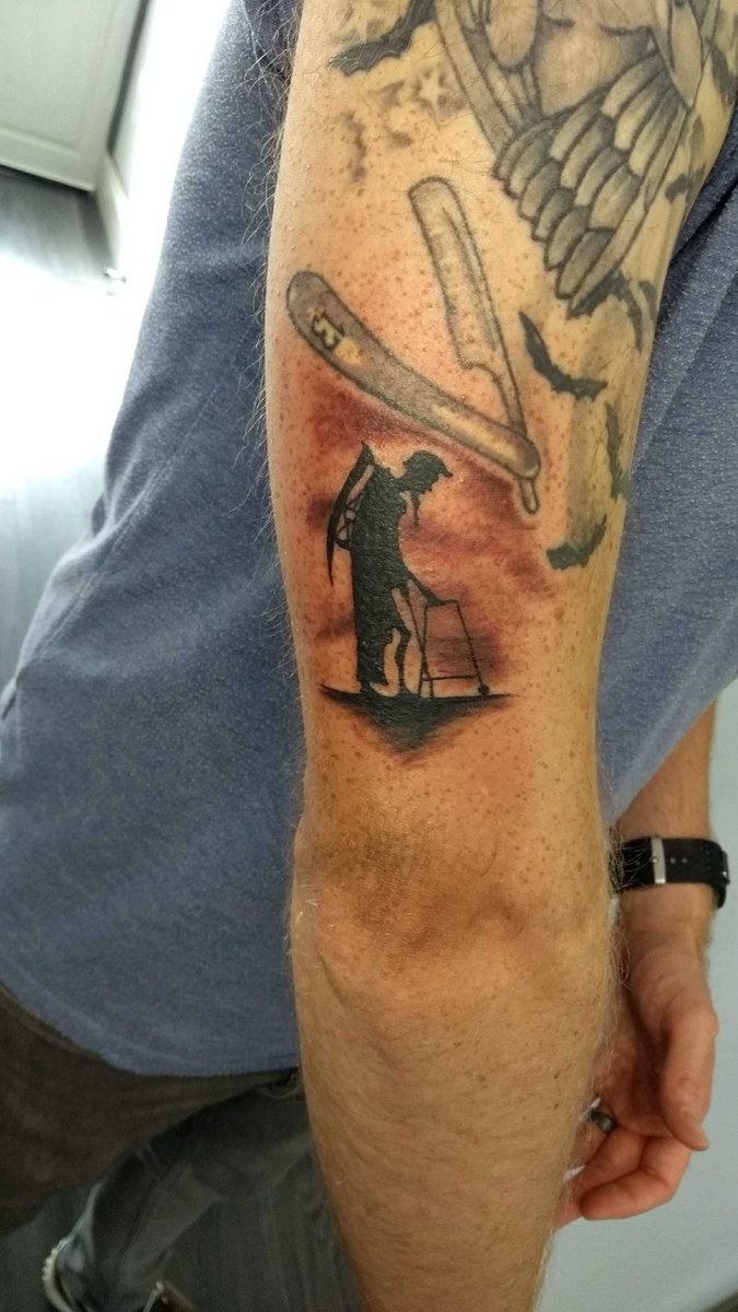 toccc's tweet image. Our very first @toccc tattoo. It is a thing of beauty...but who is it engraved on?