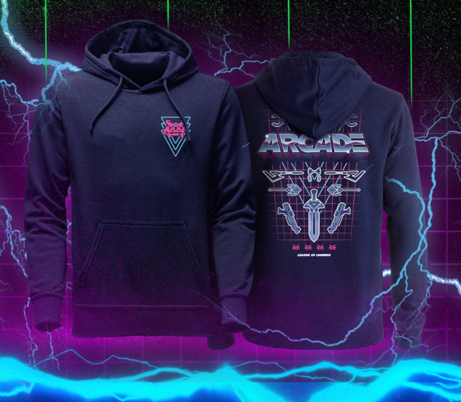 Source. moobeat on Twitter: New arcade loot available in Riot Games merch. 