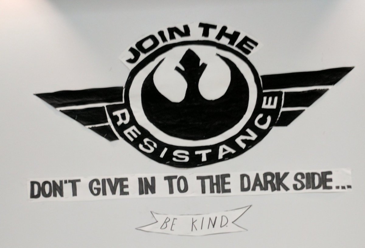 MrsWrightMusic's tweet photo. Join the resistance! #starwarsmusicroom #ShepardID @ShepardElem https://t.co/URXWmkNii0