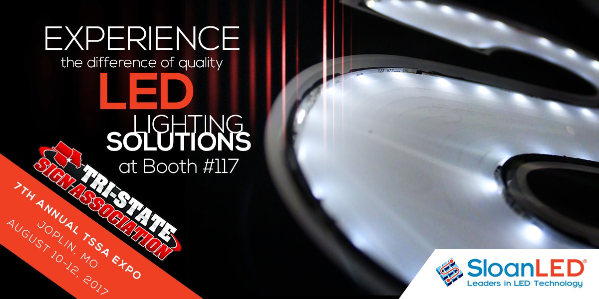 SloanLED's tweet image. Experience top #SloanLED lighting solutions at @TriStateSign '17 in booth #117! buff.ly/2vINxc4 #TriStateSignExpo #SignsMeanBusiness