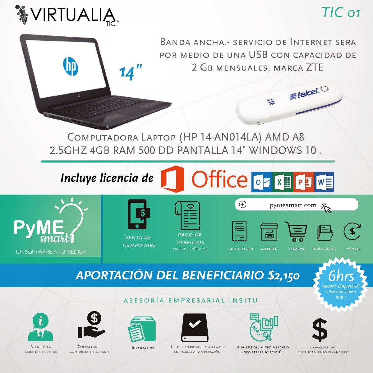 virtualiamx's tweet photo. ¡La mejor solución tecnológica al tu alcance! 
Participa con nosotros en la CONVOCATORIA 4.1 del INADEM. https://t.co/gh1WGgmRDh