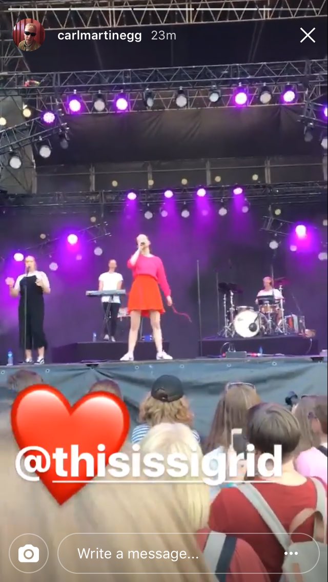 SigridItalia's tweet image. Sigrid all&apos;Øyafestivalen ad Oslo! 💘❤️
