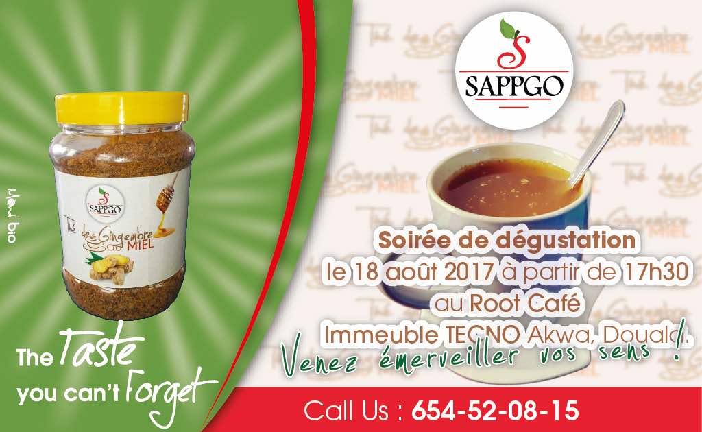 sappgocm's tweet photo. Soirée de dégustation #sappgo du #Thé au #Gingembre, @RootCafe_ vendredi 10/08/2017. Check ton #WA pour accuser réception de ton invitation https://t.co/UHx2KkiShd