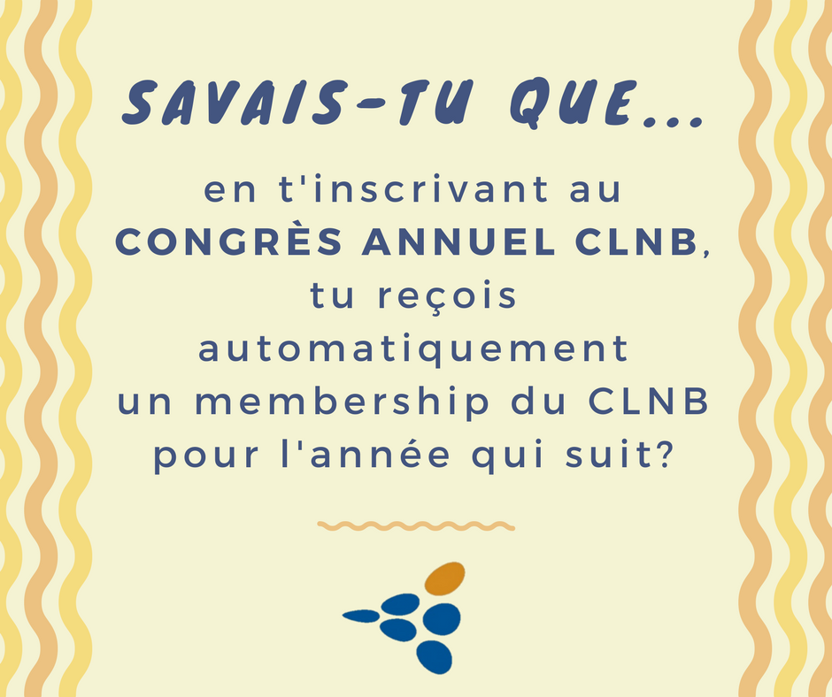 clnbnouvelles's tweet photo. Savais-tu que? #Congrรจs #CLNB #Membership https://t.co/rGF8a3ZLFJ