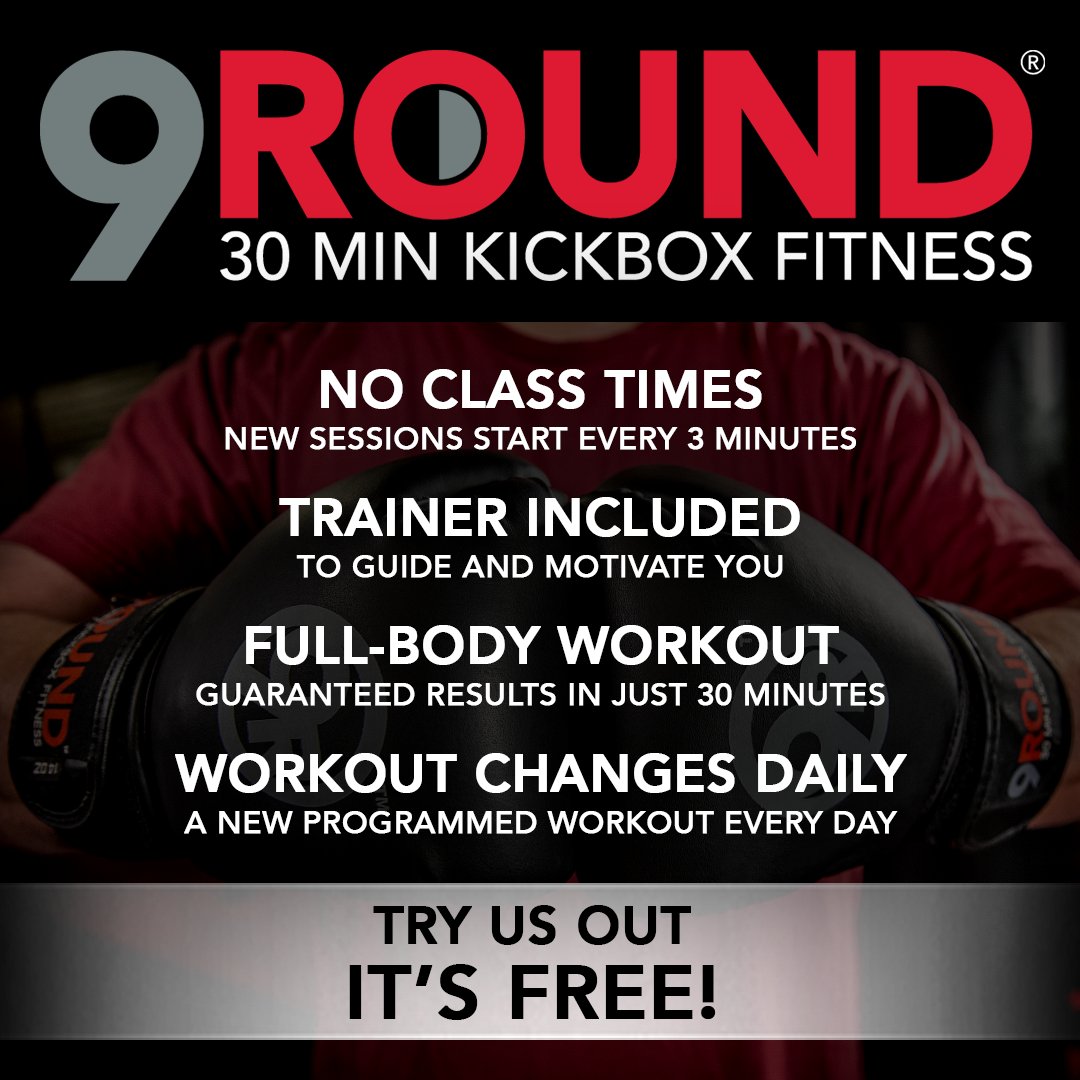 9RoundClyde's tweet photo. Ready to commit to improving your health? We're ready to help! Give 9Round a try for FREE! https://t.co/P3VlnGN1RF https://t.co/YPVOmNpF9w