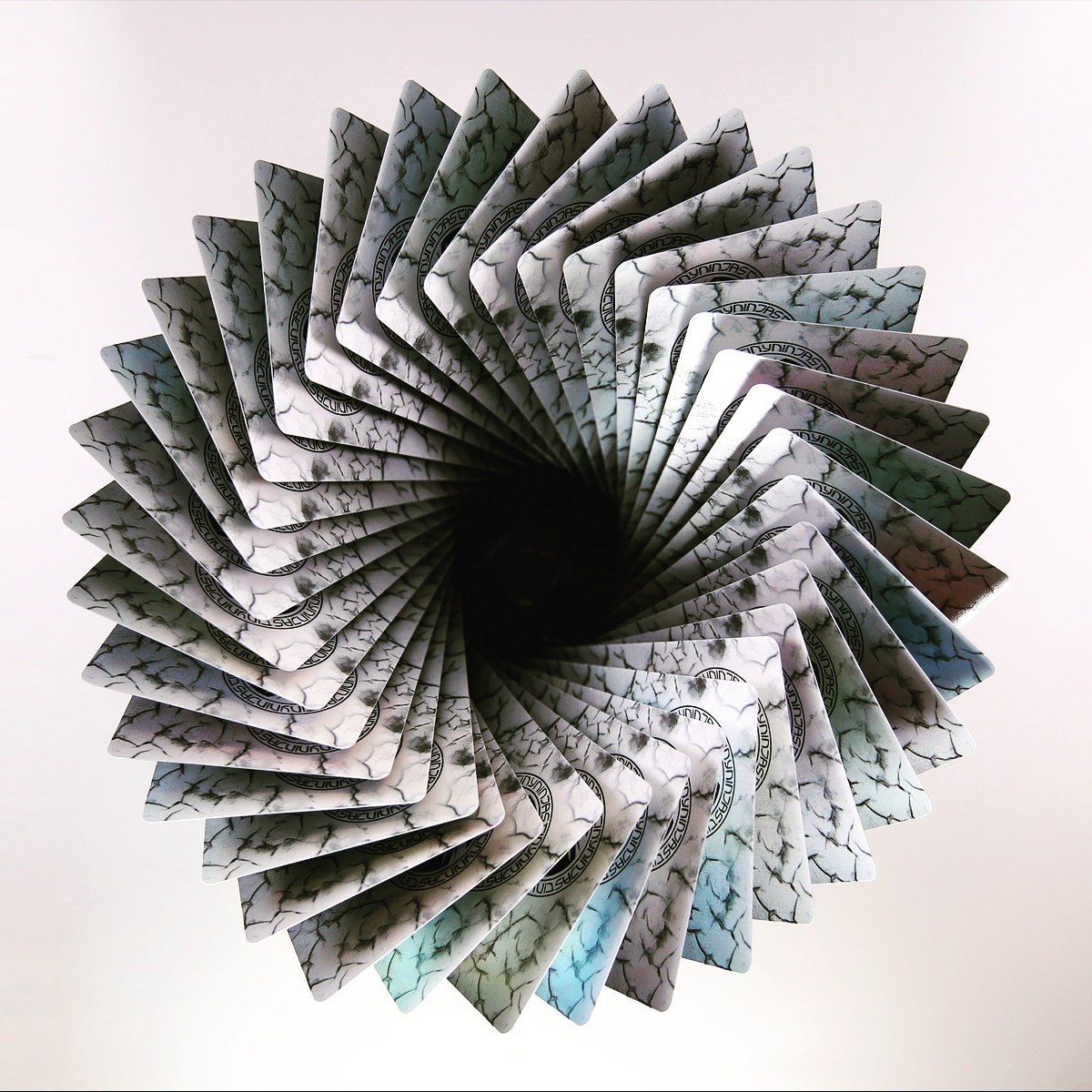tinyninjasgame's tweet photo. A portal? A fan? What does this look like to you?! 😃 #cardwheel #cardart #cardporn #cards #bgg #boardgamegeek #creative #design #art https://t.co/CMjkEsRXKc