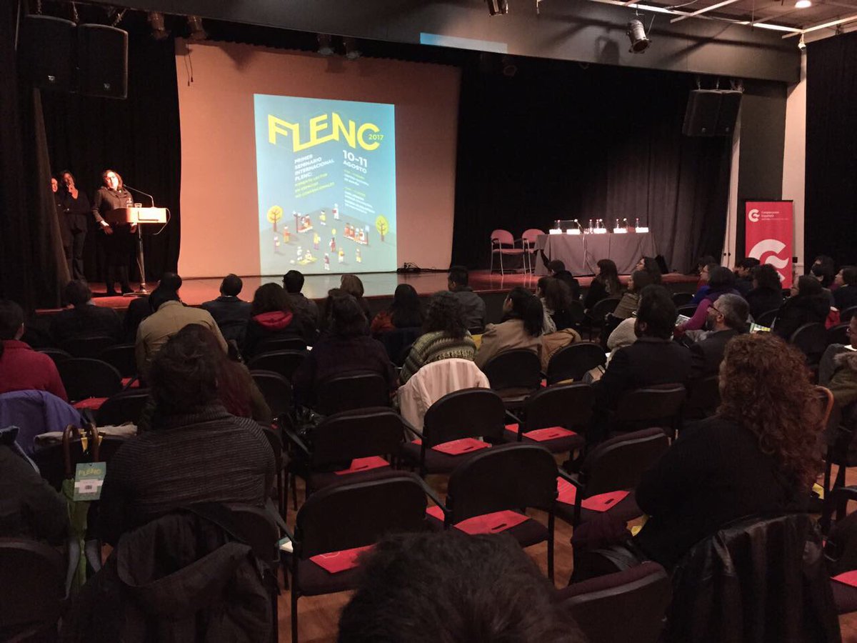 CCESantiago's tweet photo. Desde tempranito estamos con el #FLENC 2017. Seminario de fomento al lector en lugares no convencionales en el @CCESantiago https://t.co/A5vl2cHwIE