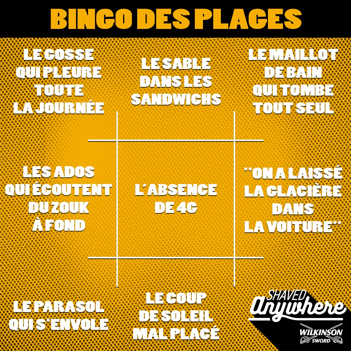 On en a sûrement oublié, n'hésitez pas à nous dire lesquels ! #ShavedAnywhere