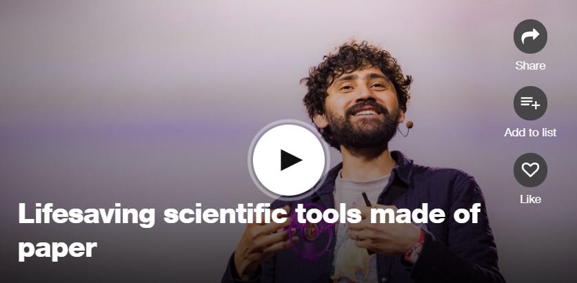 On <a href="/TEDTalks/">TED Talks</a>, inventor turns stuff into cool devices. Paperfuge's 20 cents in materials displaces a $1k machine. ow.ly/Z0TE30dVOMr