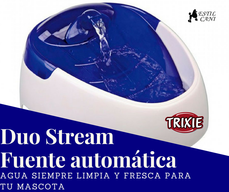 EstilCani's tweet photo. Haz que tu mascota tenga siempre agua limpia y fresquita con el Duo Stream fuente automática en @EstilCani #Verano2017 #Mascota https://t.co/zlehhuOOcP