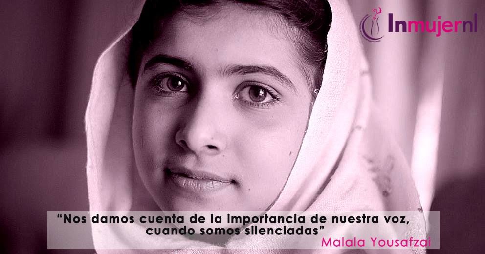 Inmujernl على تويتر Buenos Dias Les Compartimos Una Frase De Malala Yousafzai Una Estudiante Activista Y Bloguera Pakistani T Co Ctbpgza2y5 T Co Nrbkn8byvr