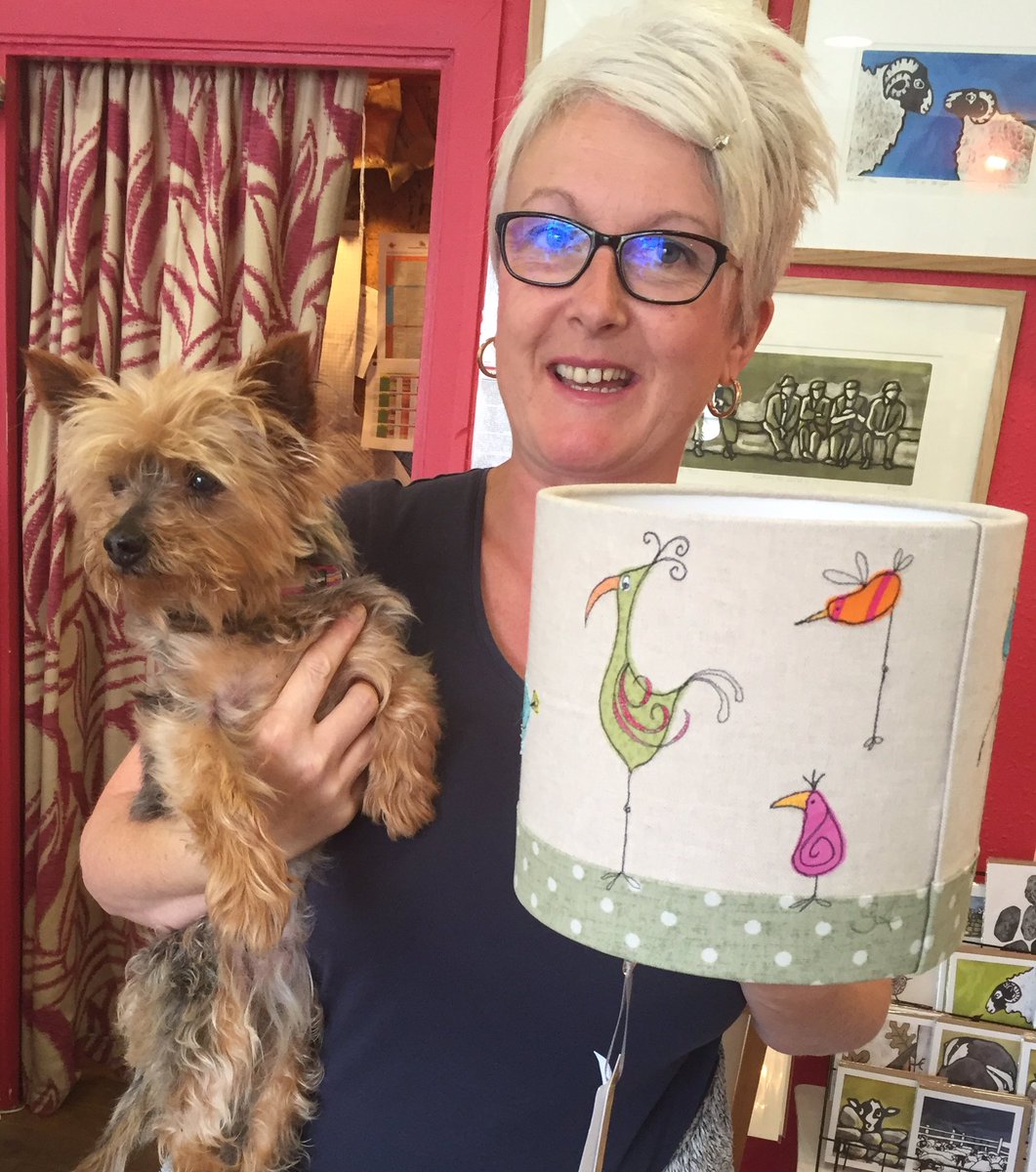 A handmade quirky bird lampshade was loved by Poppy's Mum. Made by the talented @sarahamescreativethreads @NotJustLakes @handmadehour