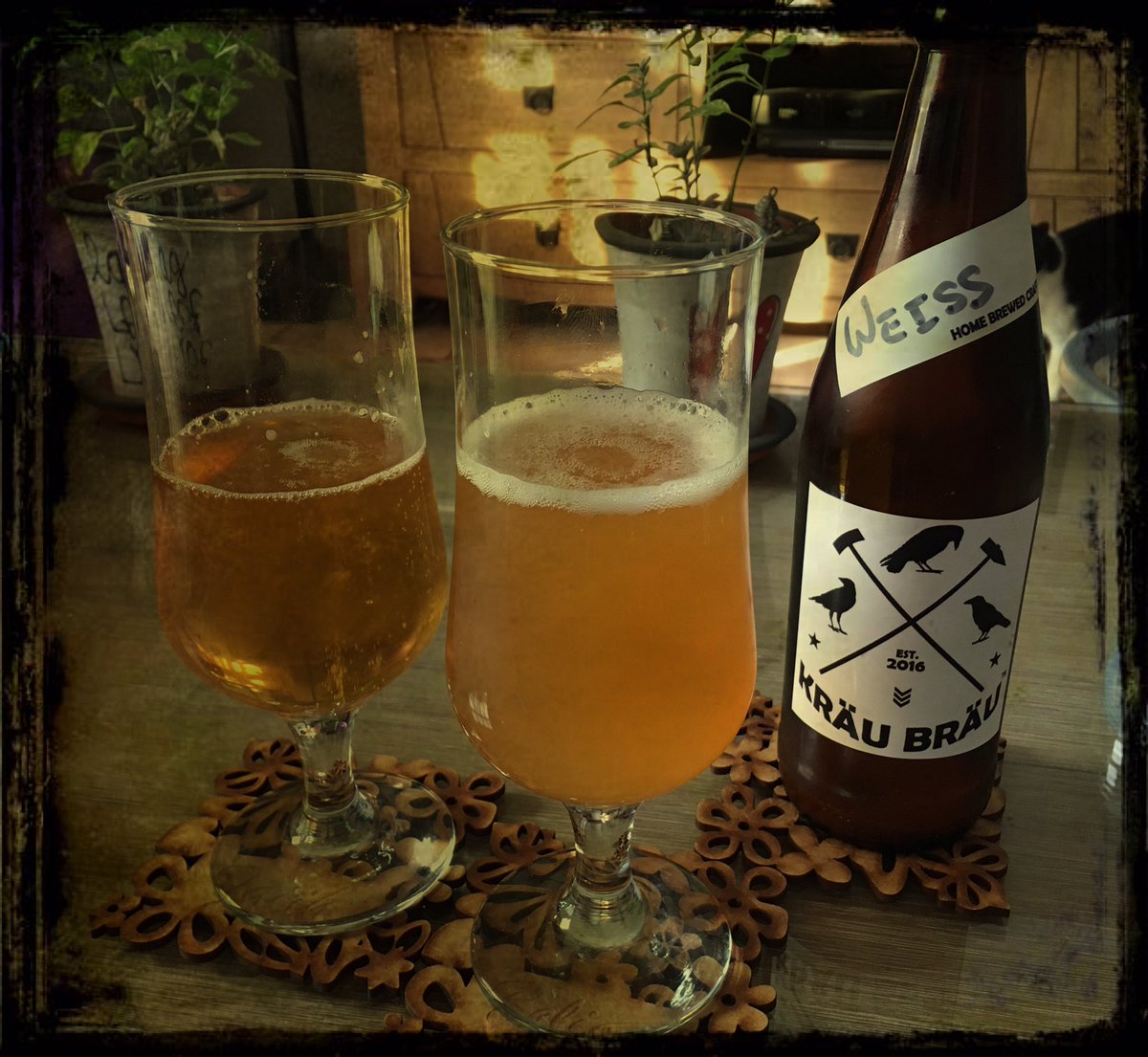 Enjoying some <a href="/KrauBrau/">KRÄU BRÄU ®</a> #KBWeiss🍻