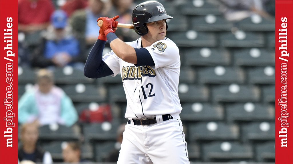 MLBPipeline's tweet image. #Phillies calling up Rhys Hoskins from @IronPigs, per @ToddZolecki. @Phillies No. 6/@MLB No. 71: atmlb.com/2m5tUGO