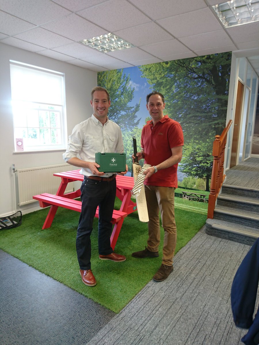 <a href="/ventutec/">Ventutec</a> great day Matt,  Sarah,  Ben &amp;  your team on the #FirstAid course &amp; big thank you for the <a href="/WorcsCCC/">Worcestershire CCC</a> tie, really appreciate that.